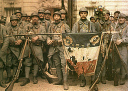 El 114 de infantería, en París, el 14 de julio de 1917, León Gimpel