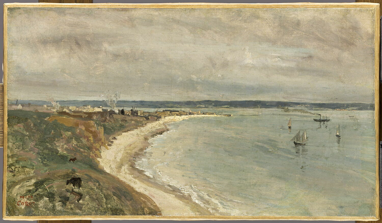 Le Havre. La mer vu du haut des falaises. Jean-Baptiste Camille Corot, 1830