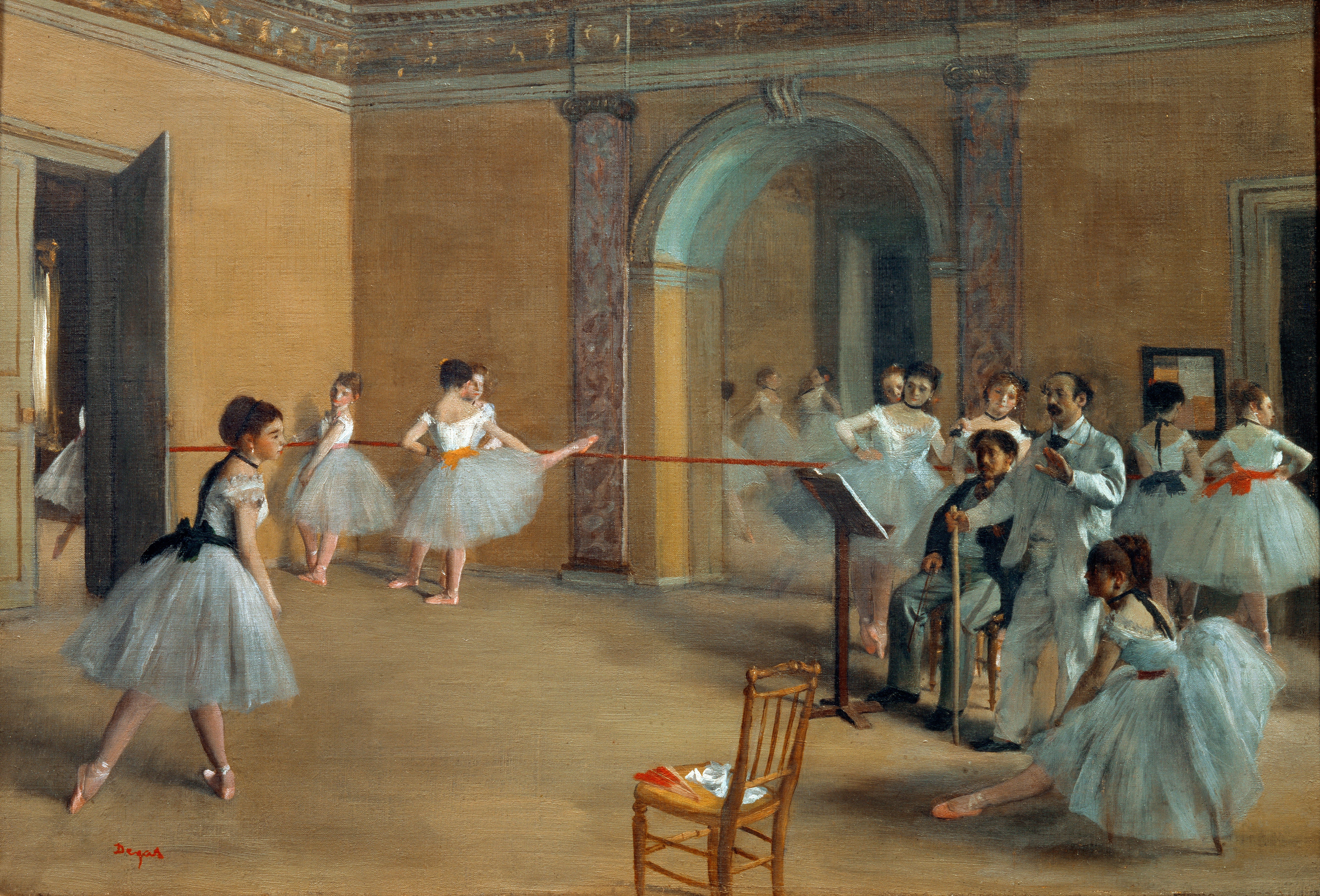 Le Foyer de la danse à l'Opéra de la rue Le Peletier, Edgar Degas, 1872