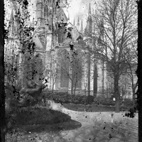 Rouen. Jardins de l'Hôtel de Ville et Abbatiale Saint-Ouen
