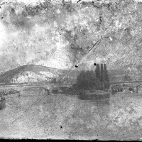 Rouen. Pont Corneille et île Lacroix