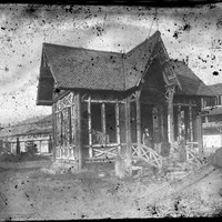 Rouen. Maison en bois construite à l'intérieur de l'exposition nationale et régionale de 1884