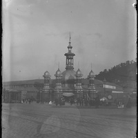 Pavillon mauresque de l'exposition nationale et régionale de Rouen au Champ de Mars en 1884