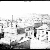 Rouen. Vue générale de l'ouest de la ville depuis les toits