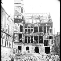 Rouen. Déconstruction de la maison dite du Four banal