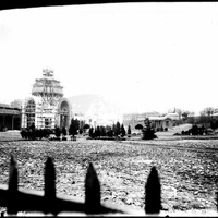 Rouen. Construction des installations de l'exposition coloniale de 1896