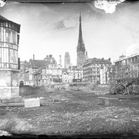 Rouen. Démolitions pour le percement de la rue Alsace-Lorraine