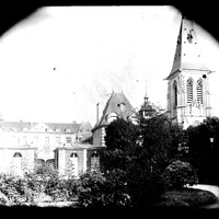 Le petit séminaire à Mont-Saint-Aignan (ancien prieuré du Mont-aux-Malades, actuel Centre hospitalier du Belvédère)